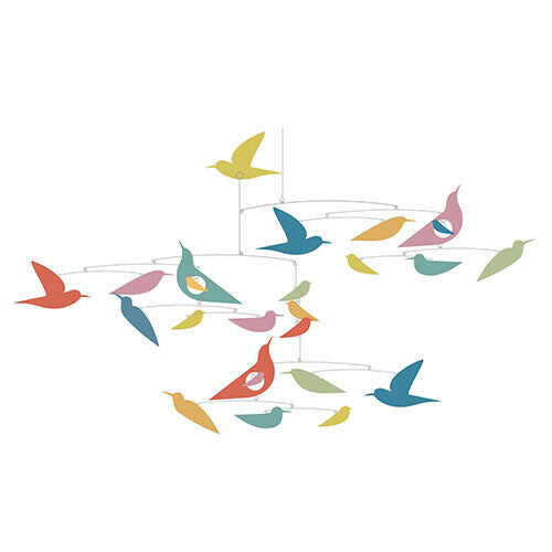 Djeco mobiel gekleurde vogels