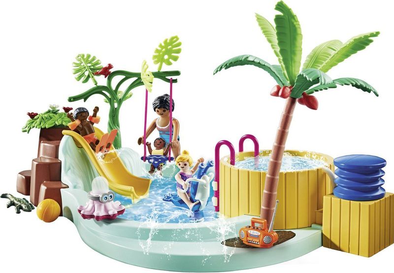 PLAYMOBIL - myLife Promo Pack - Kinderbad - Kleur: Multicolor - Inclusief Glijbaan en Schommeltje