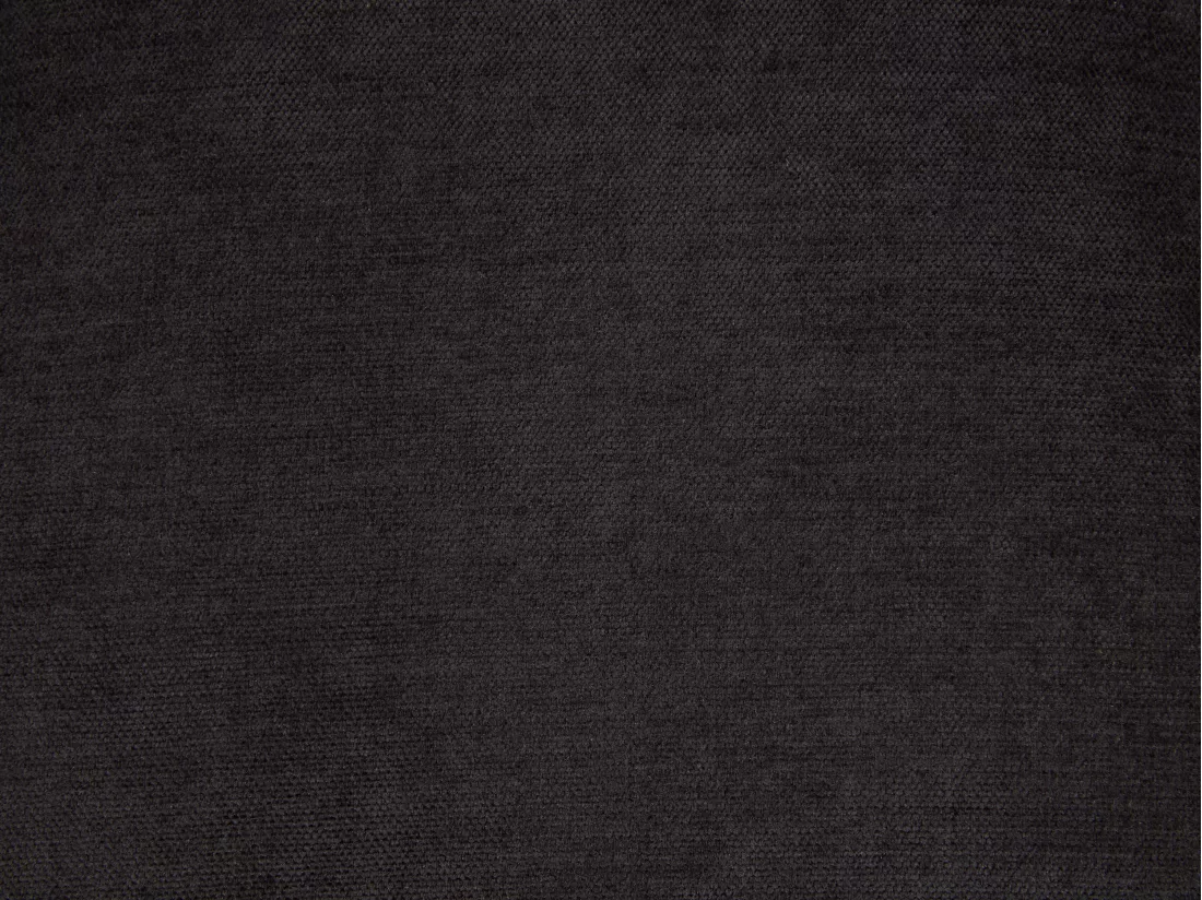 Lot de 2 tabourets de bar en tissu et métal noir - Hauteur réglable - Noir - LILAYA