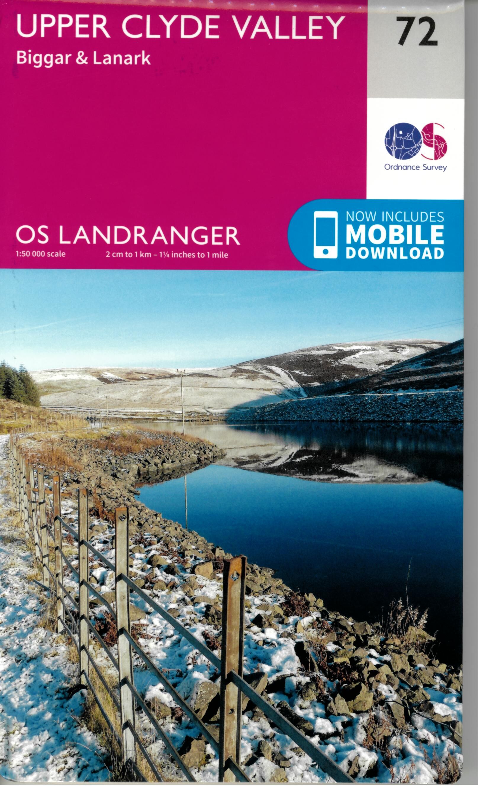 ORDNANCE SURVEY - 72 GB UPPER CLYDE VALLEY 1 50 000