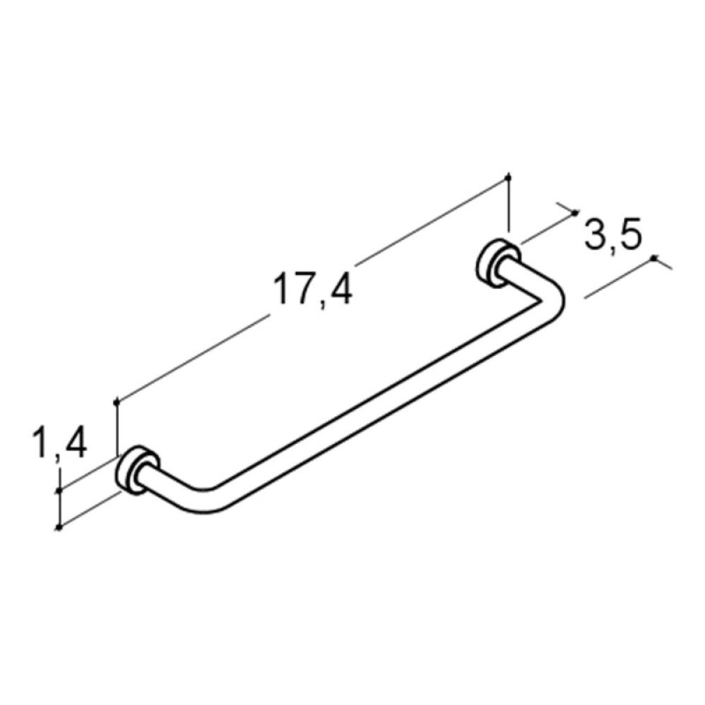 HÅNDTAK SCANBAD GRACE KROM 170MM