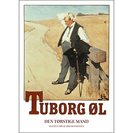 Tuborg manden - 70x100 cm