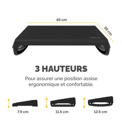 Fellowes Breyta - Repose-pieds - noir