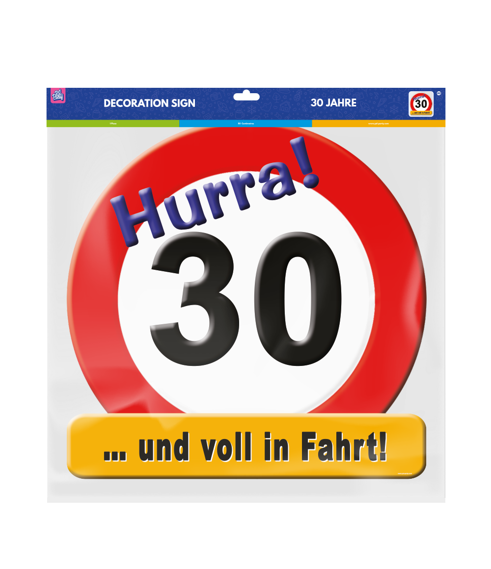 Deurbord 30 Jahre 50cm