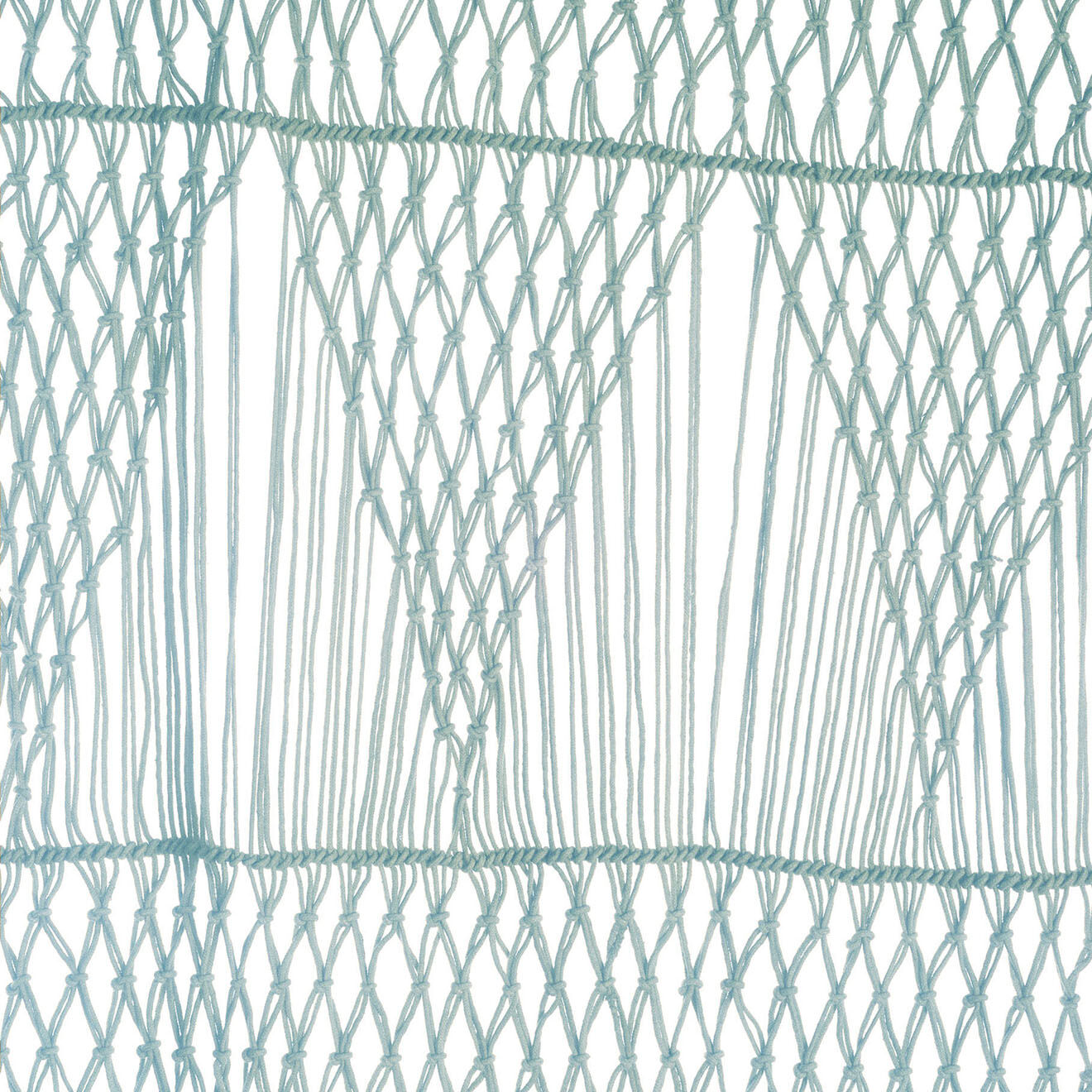 En Fil d'Indienne Rideau /portière en macramé Résille céladon - 100x280 cm