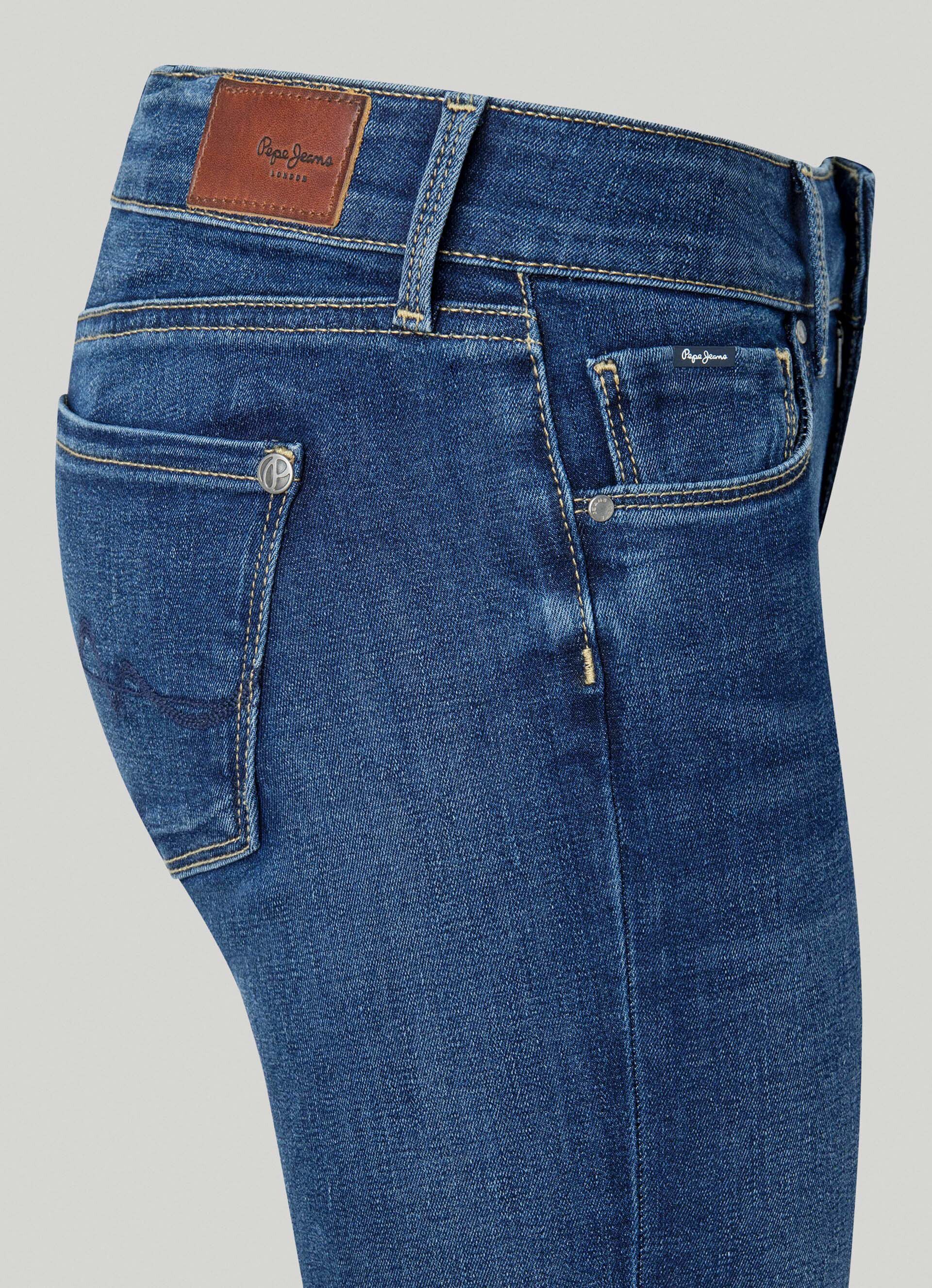 Calça jeans skinny SOHO FIT de cintura média - jeans