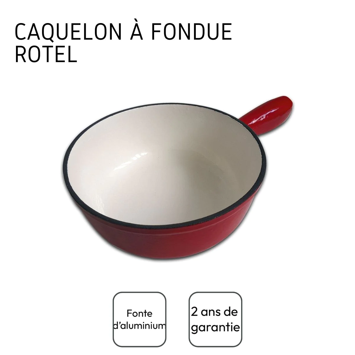 Caquelon à fondue au fromage 2 litres Swiss Tradition Rotel