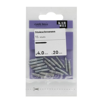 KARWEI stokschroef 4x20 mm (15 stuks)