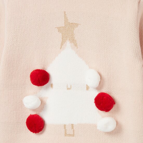 Noël Pull   Rose        de               P'tit bisou