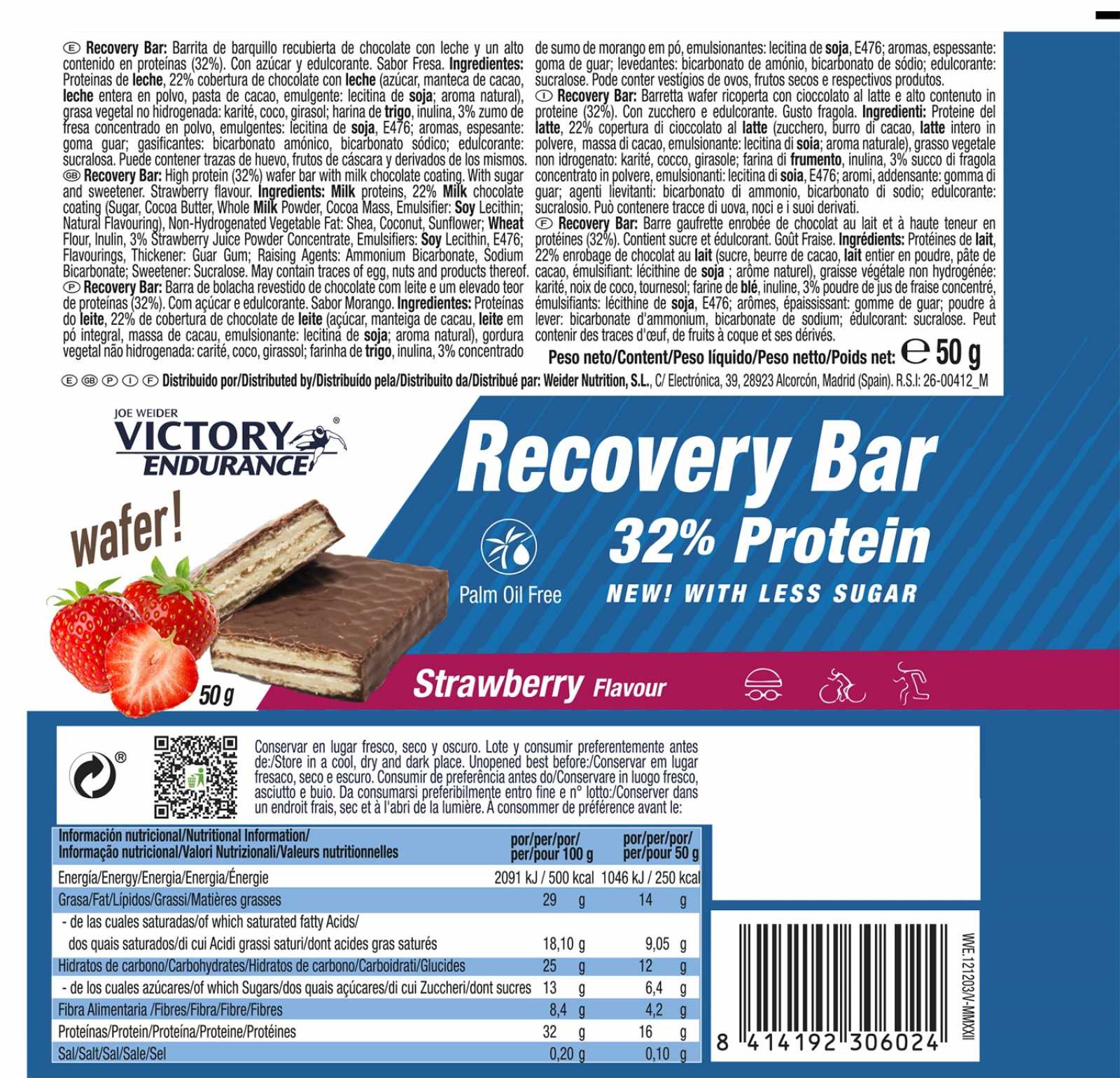 Barra de recuperação Victory Endurance 35g
