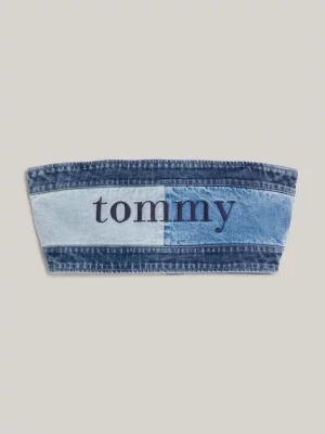 Faixa de denim com bandeira