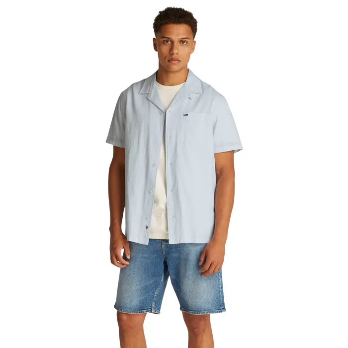 Tommy Hilfiger Regular Fit Linnen Blend SS Overhemd Heren