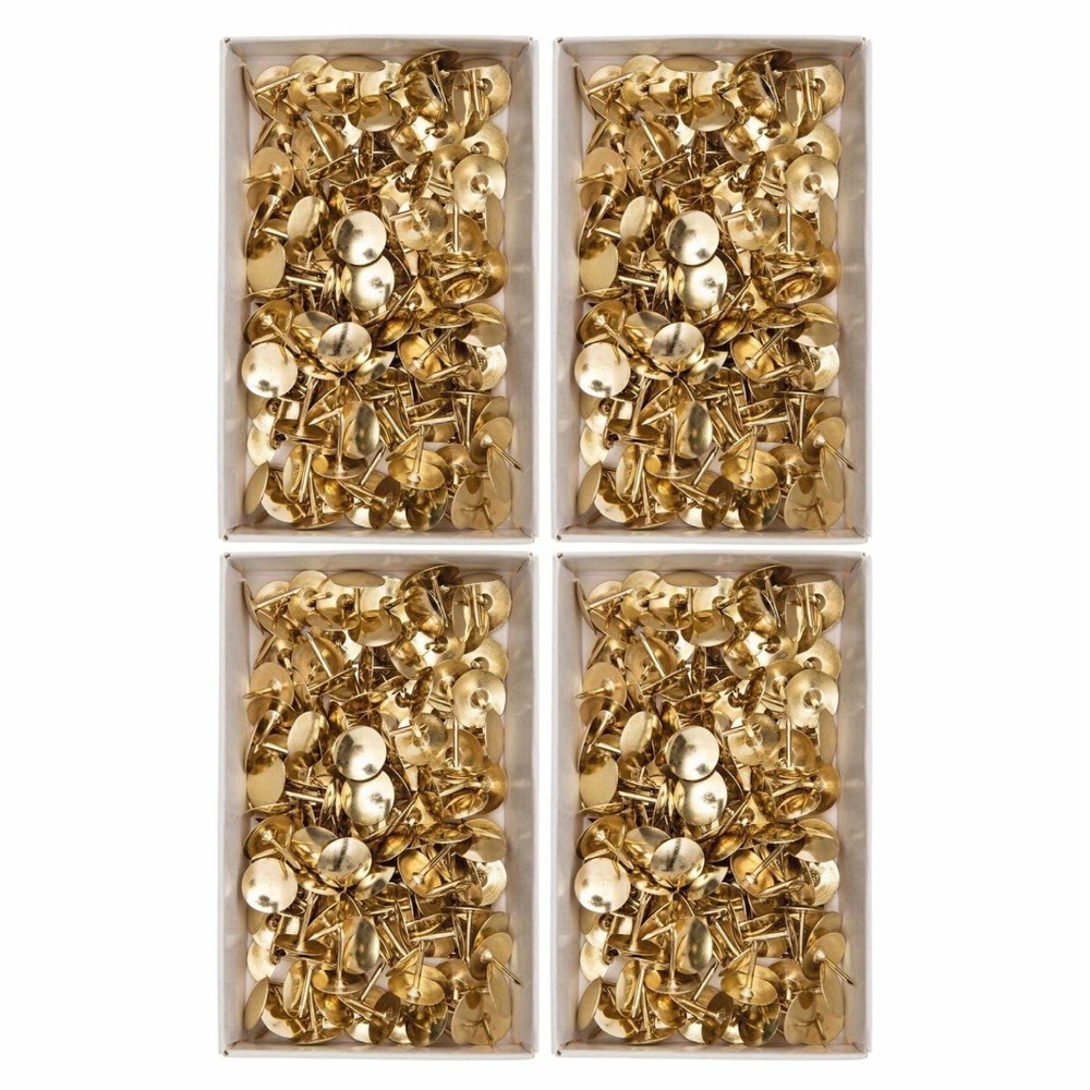 600 punaises dorées 1 cm