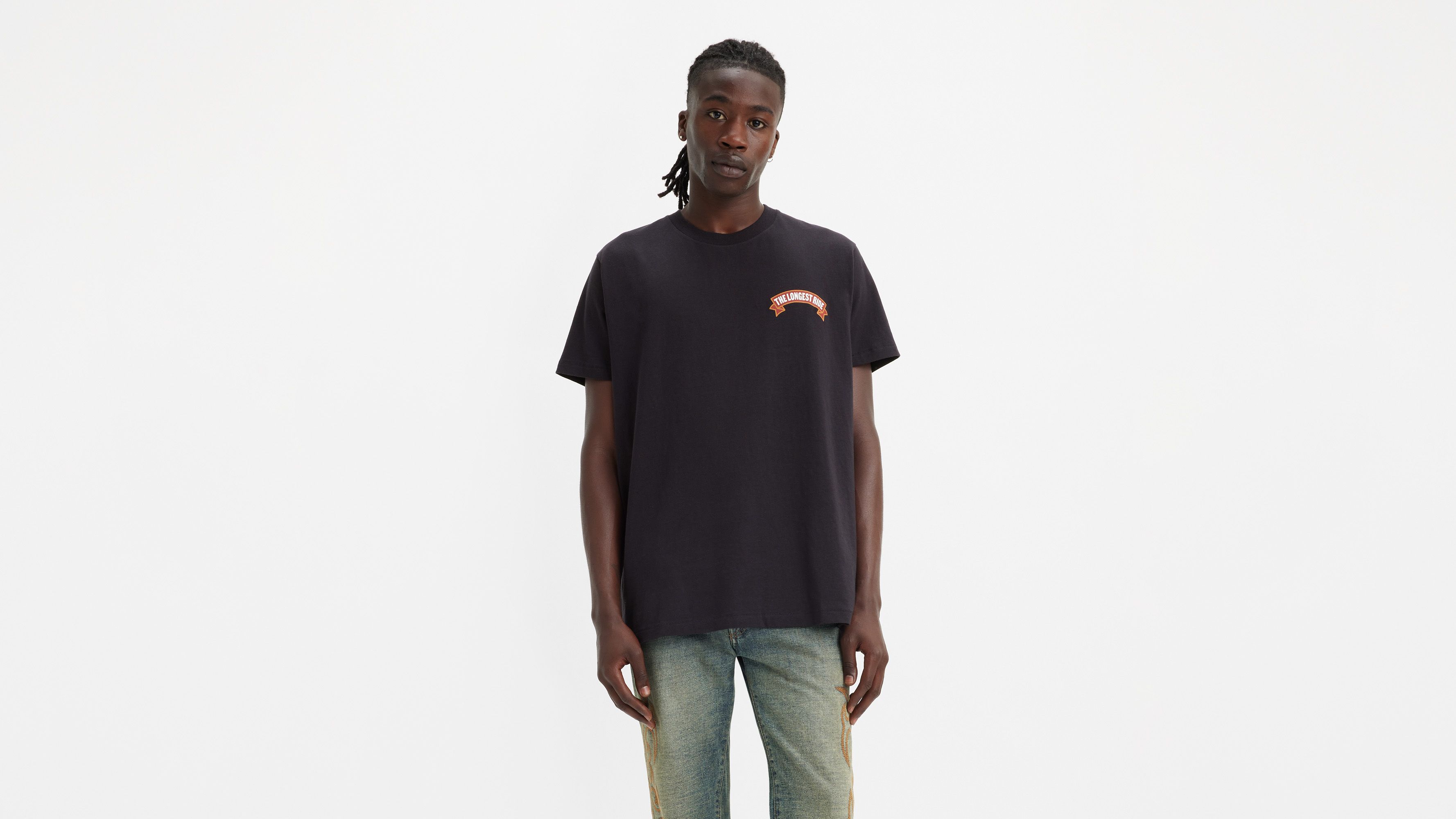 T-shirt Longest Ride Levi's® x Denim Tears - Black - Noir