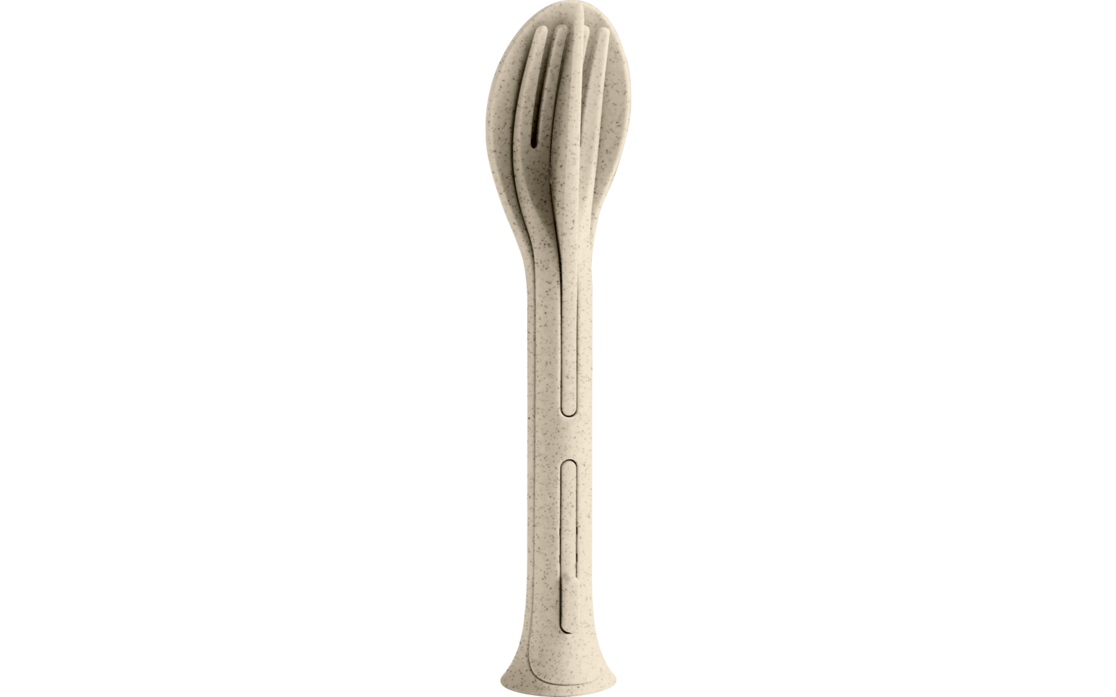 Koziol Besteck-Set 3-teilig KLIKK POCKET nature ash grey