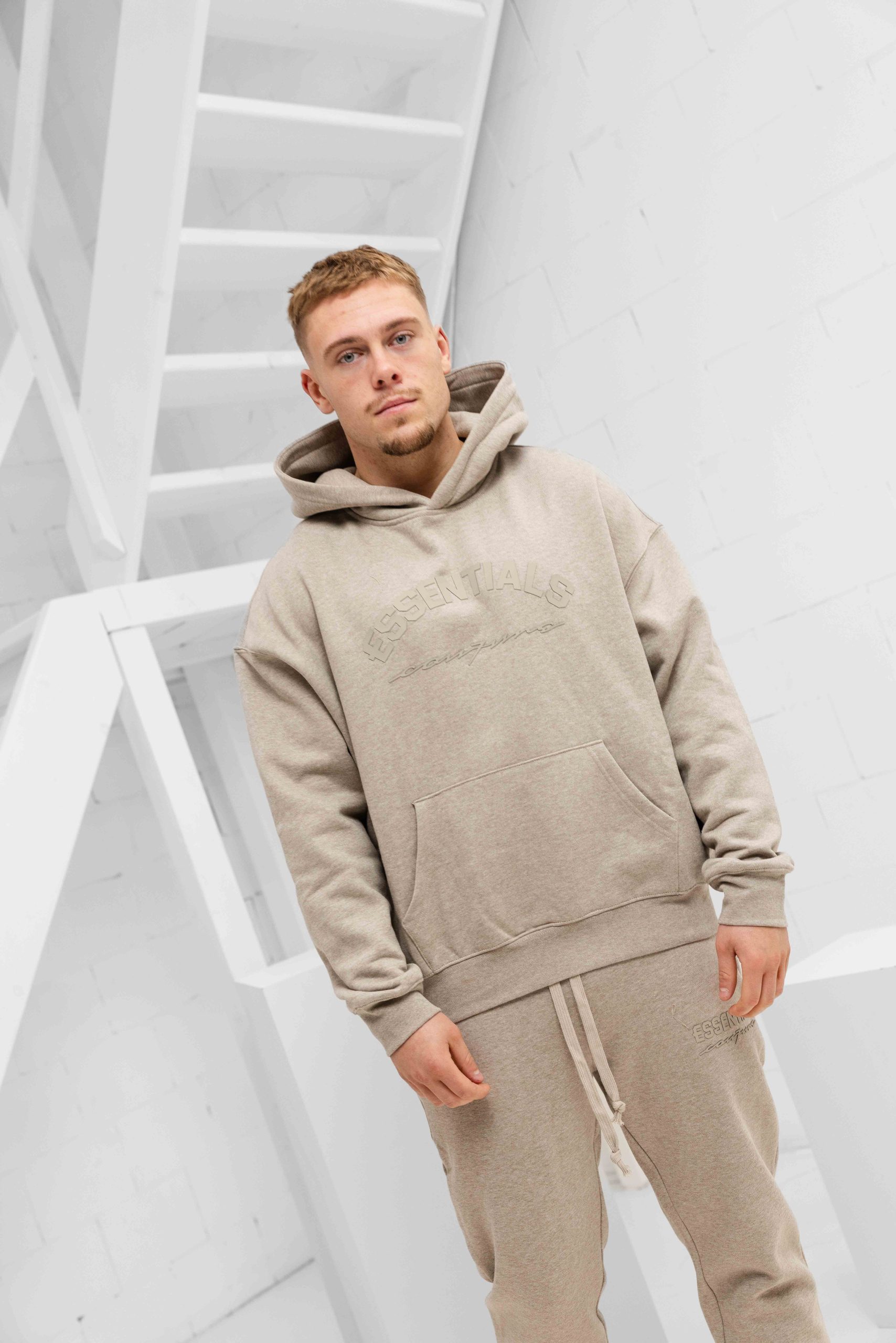 Cou7ure Essentials Basic Curve Trainingspak Heren Lichtbruin