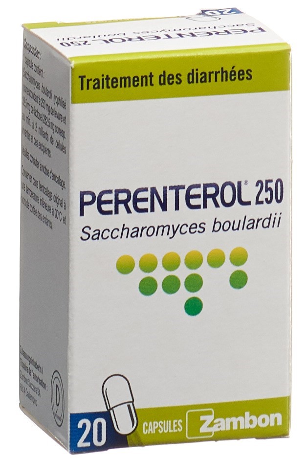 PERENTEROL Kaps 250 mg Glasfl 20 Stk