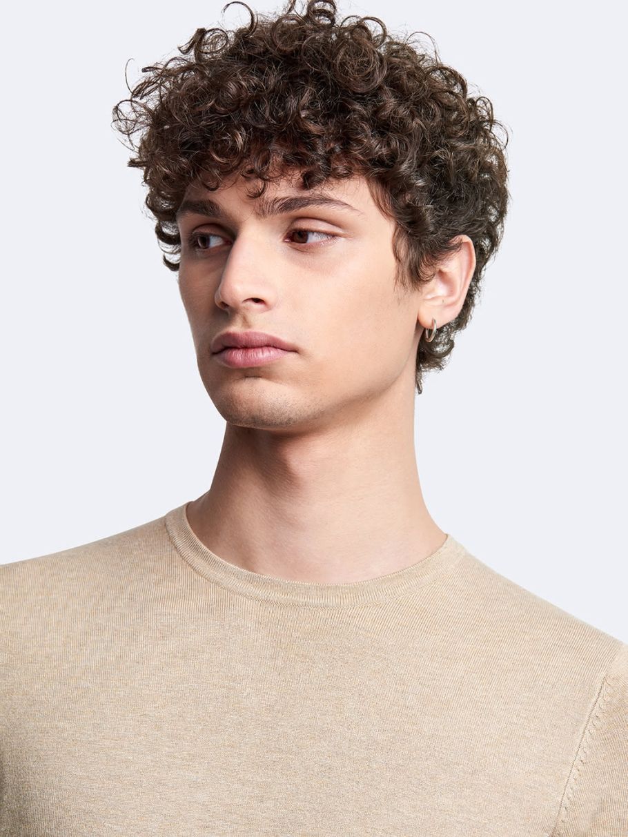 Pull col rond en viscose certifiée