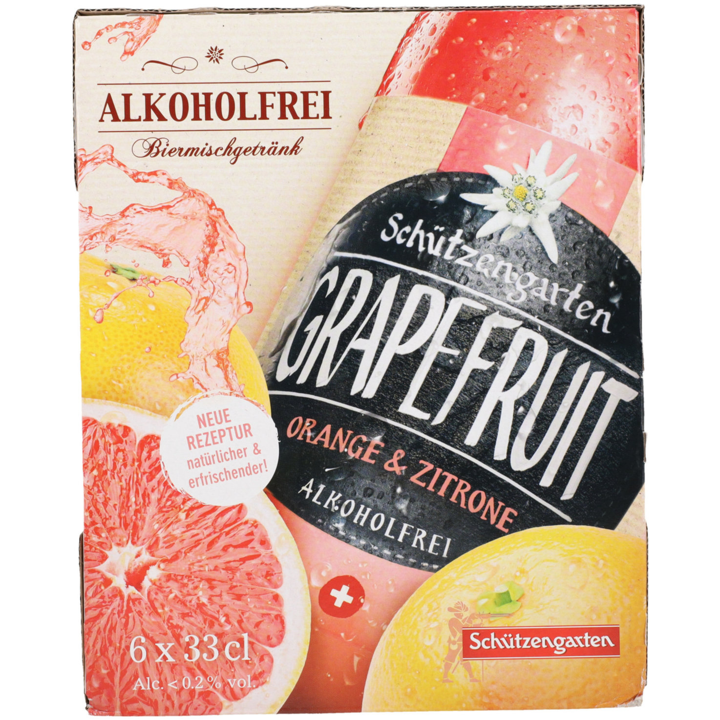 Schützengarten Grapefruit alkoholfrei 6x33cl -198cl