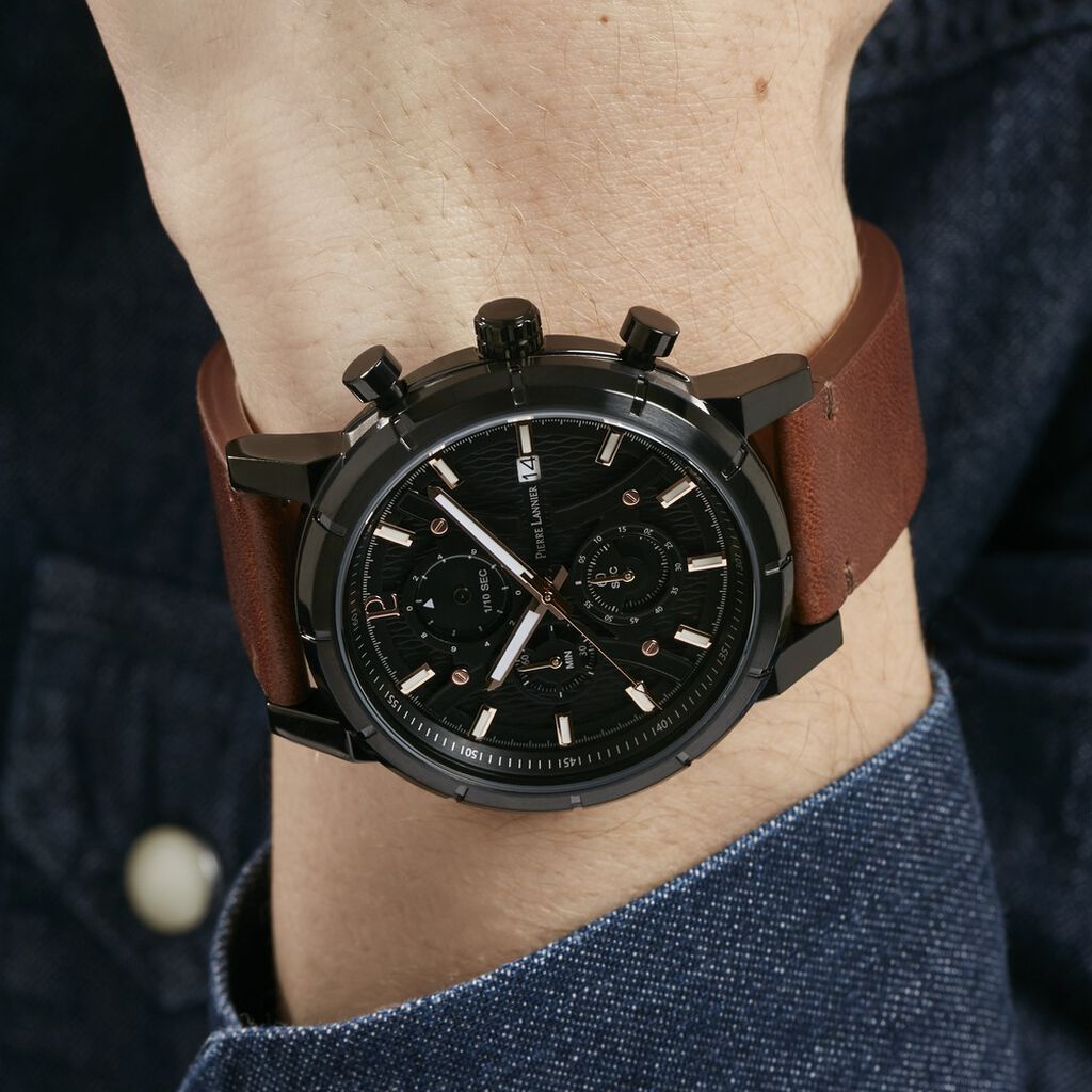 Montre Pierre Lannier Criterium Noir