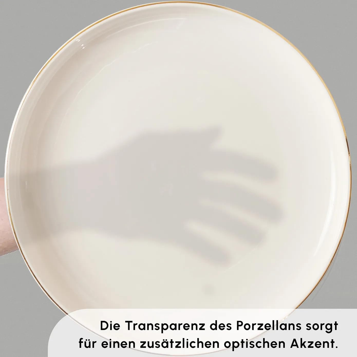 Karaca New Saturn Gold 59-Teiliges Streamline Porzellan Geschirrset für 12 Personen Set-Porzellan Geschirr set Servierteller aus Porzellan,Neuer Knochen
