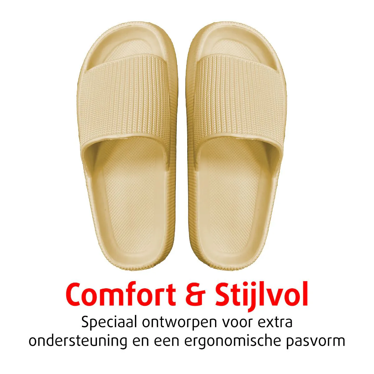 Orthopedische Zomer Badslippers (Beige)