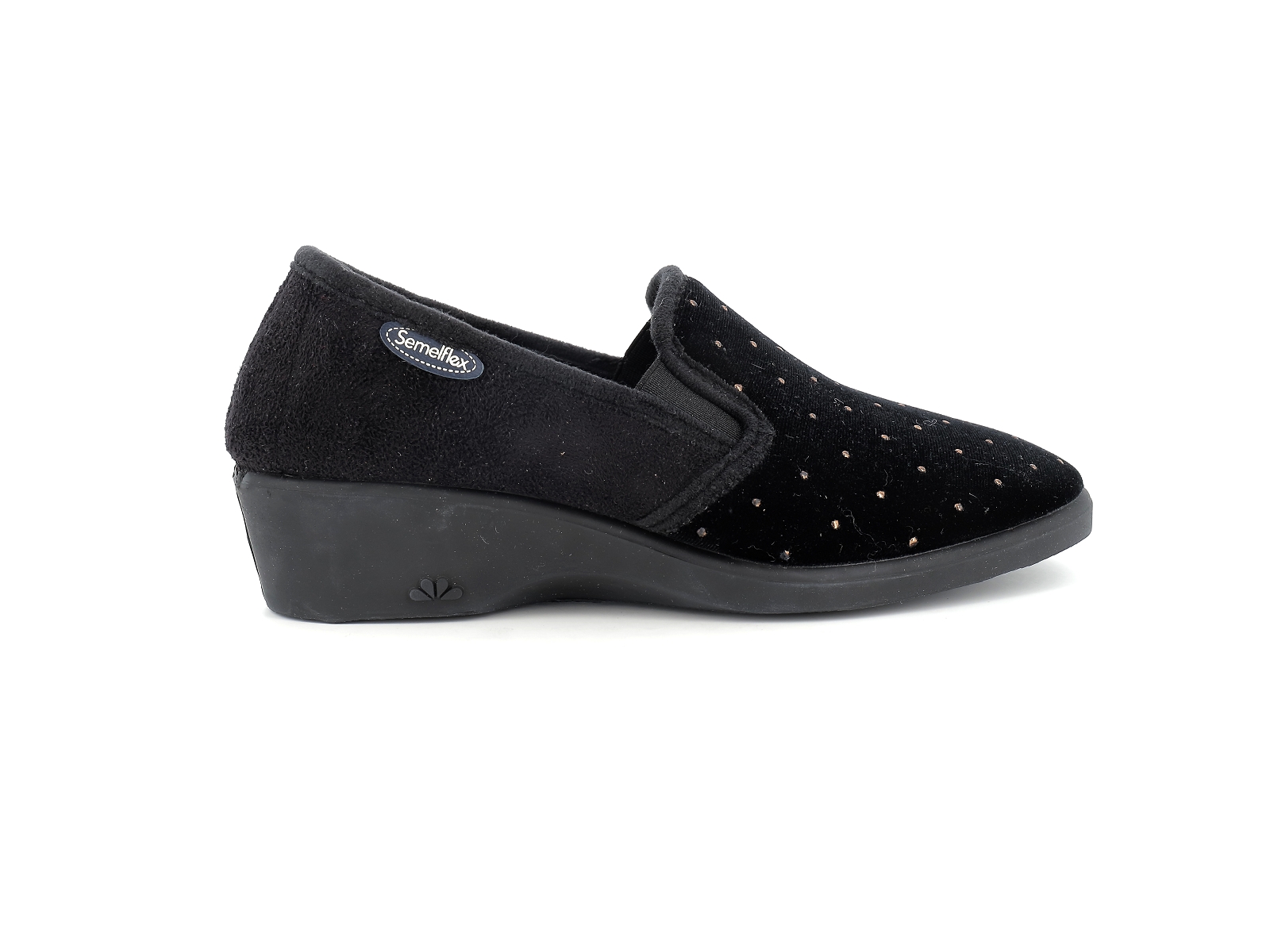 S brand-JULIETTE Textile Noir Or