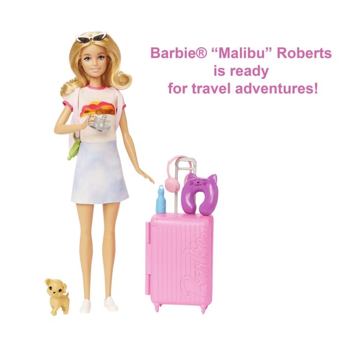 Barbie - Rejsesæt med hvalp