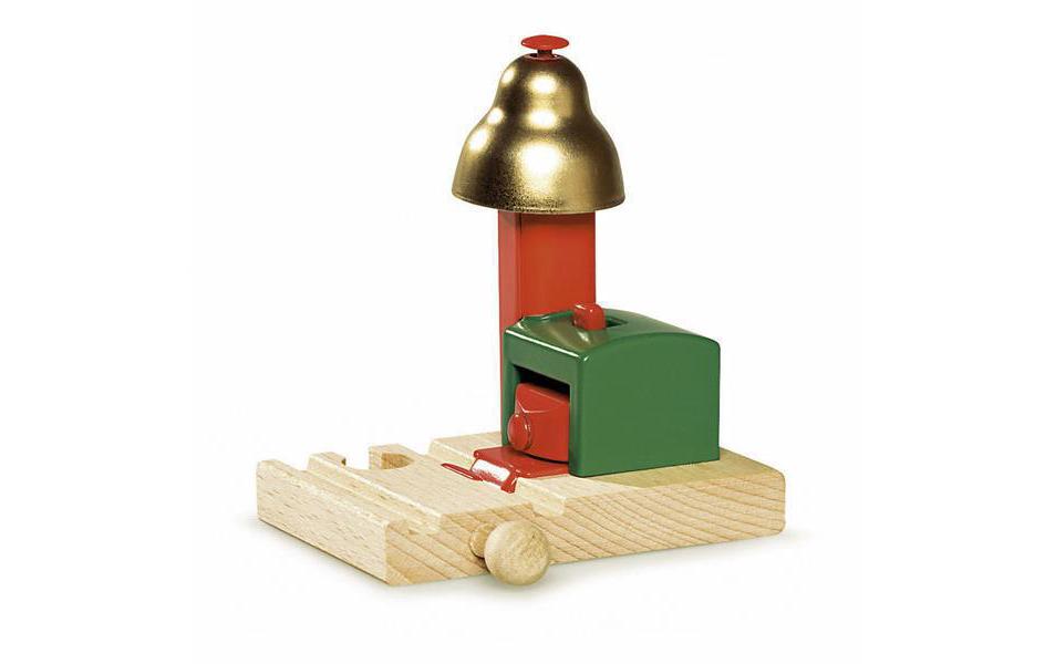 BRIO World Magnetisches GlockensignalGleisstück mit Glockensignal