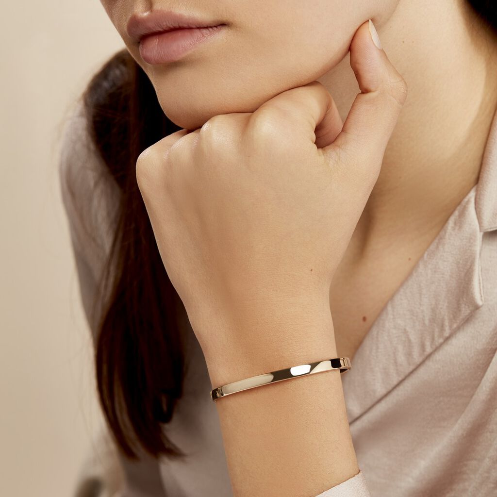 Bracelet Jonc Graca Plaqué Or Jaune