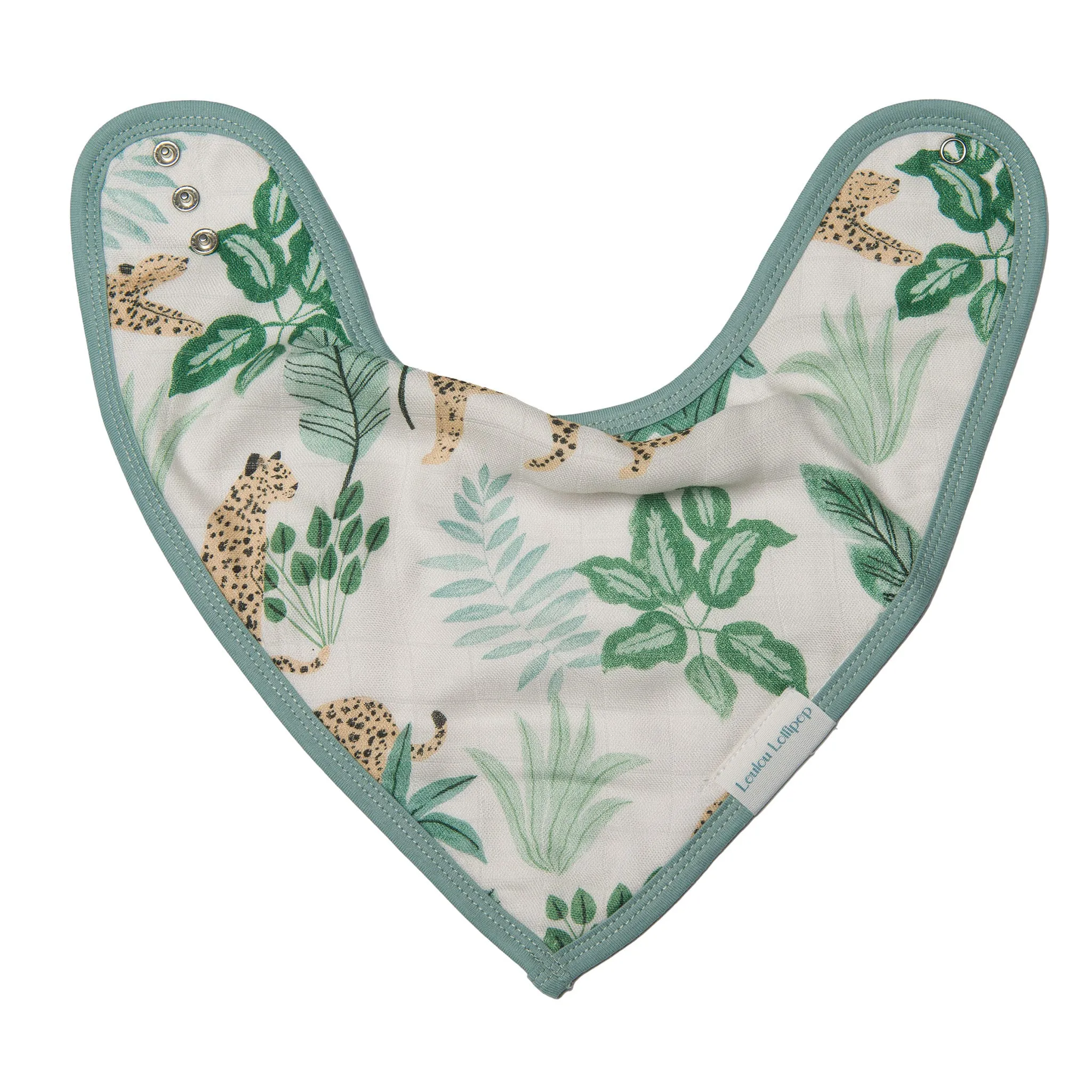Loulou Lollipop Bavoirs Bandana Mousseline Paquet de 2 - Jungle