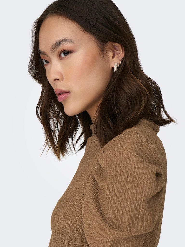 ONLY  Talia L/S Highneck Puff Top