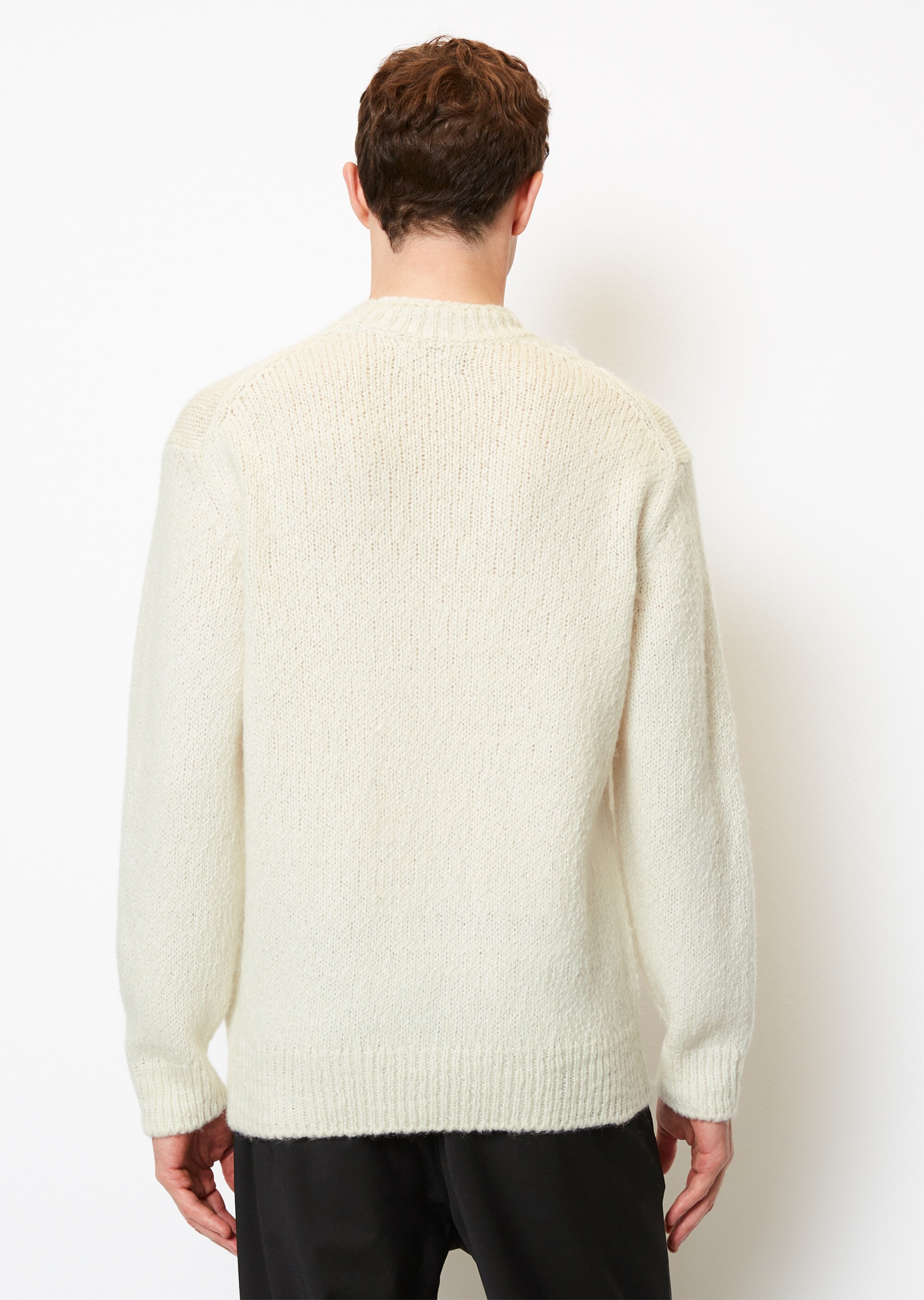 Pullover regular aus Wolle-Mix mit Slub-Optik