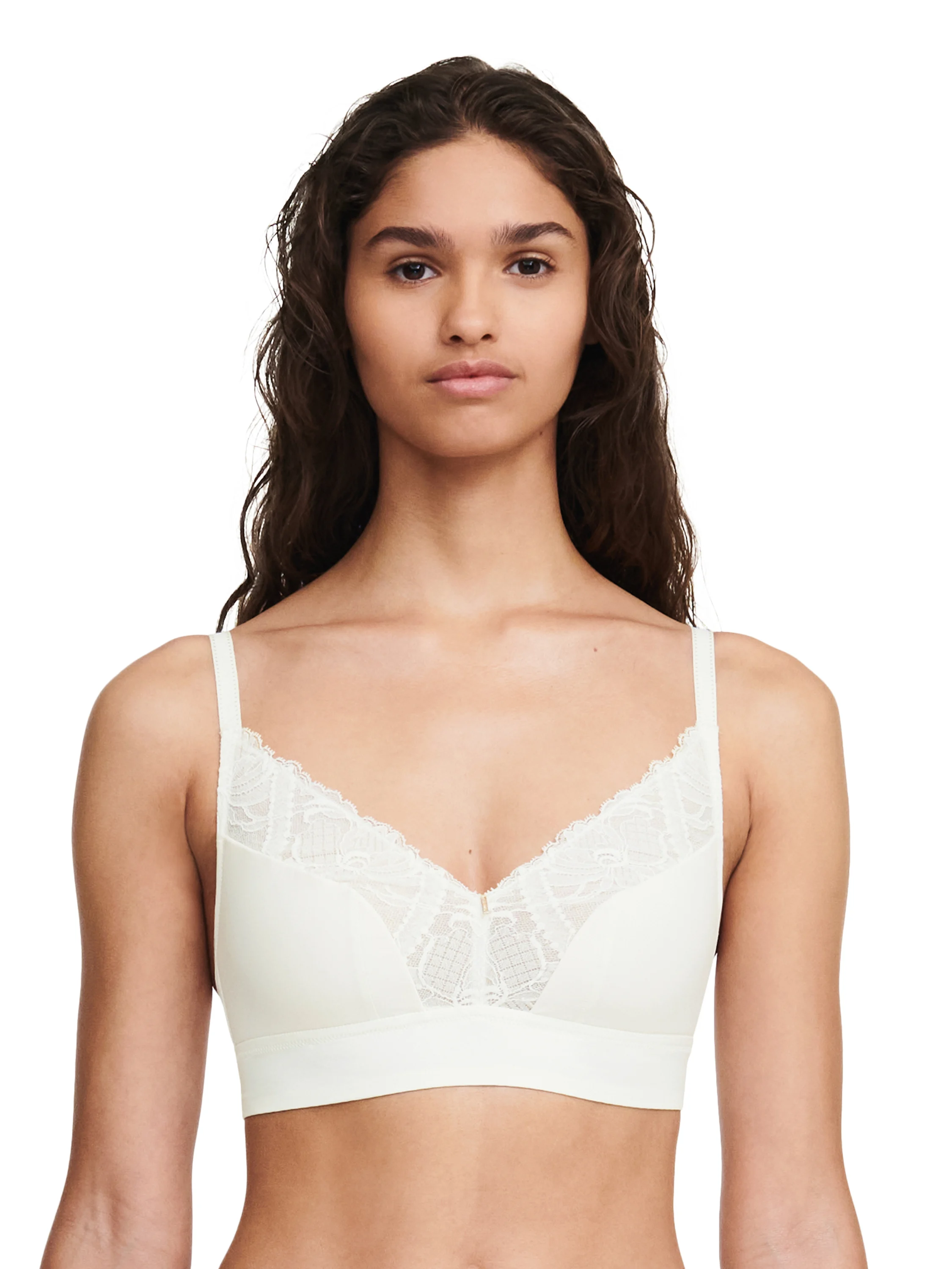 ORANGERIE DREAM - Soutien-gorge sans armature maintien avec dentelle de leavers | Beige