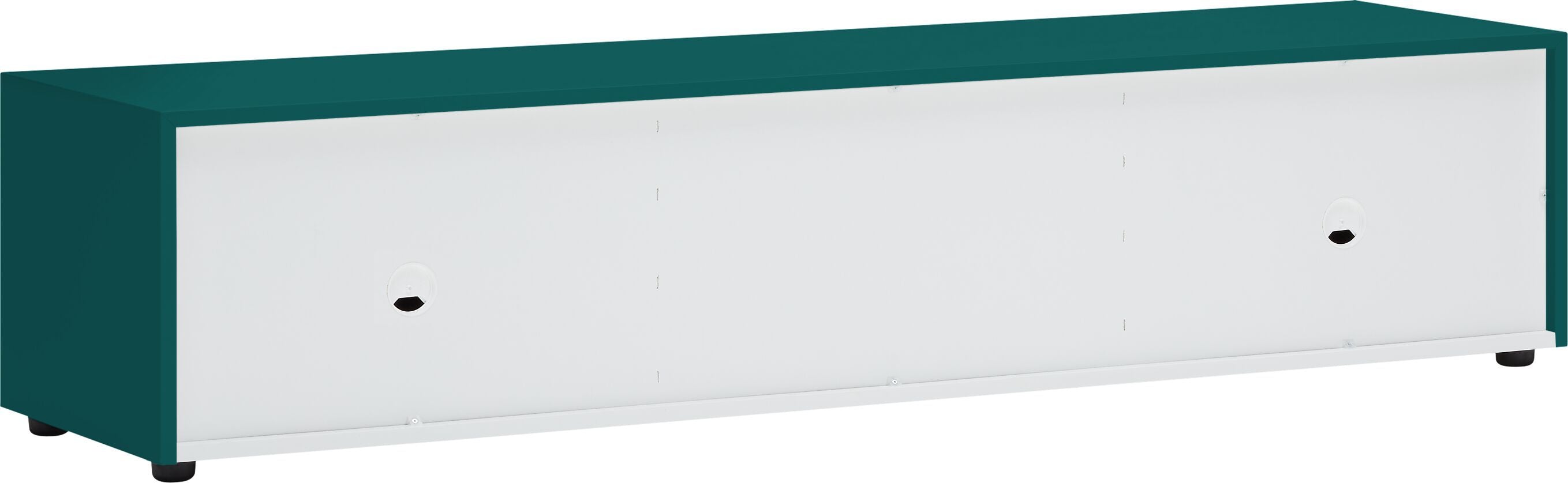 LUX Lowboard - Petrol / B: 180.0 cm x T: 46.0 cm x H: 37.5 cm