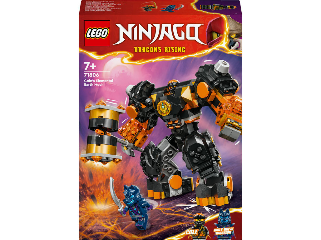 ROBÔ DA TERRA ELEMENTAL DO COLE LEGO NINJAGO