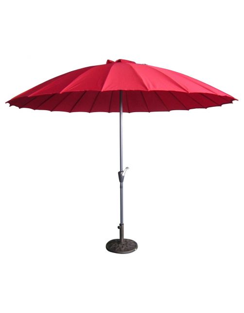 Bestgarden Parasol Shanghai - Tuinmeubelen - Ø3 m Rood