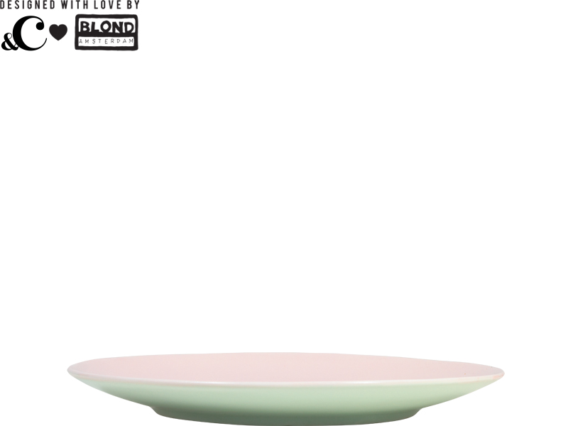 Roze ontbijtbord - Made with love