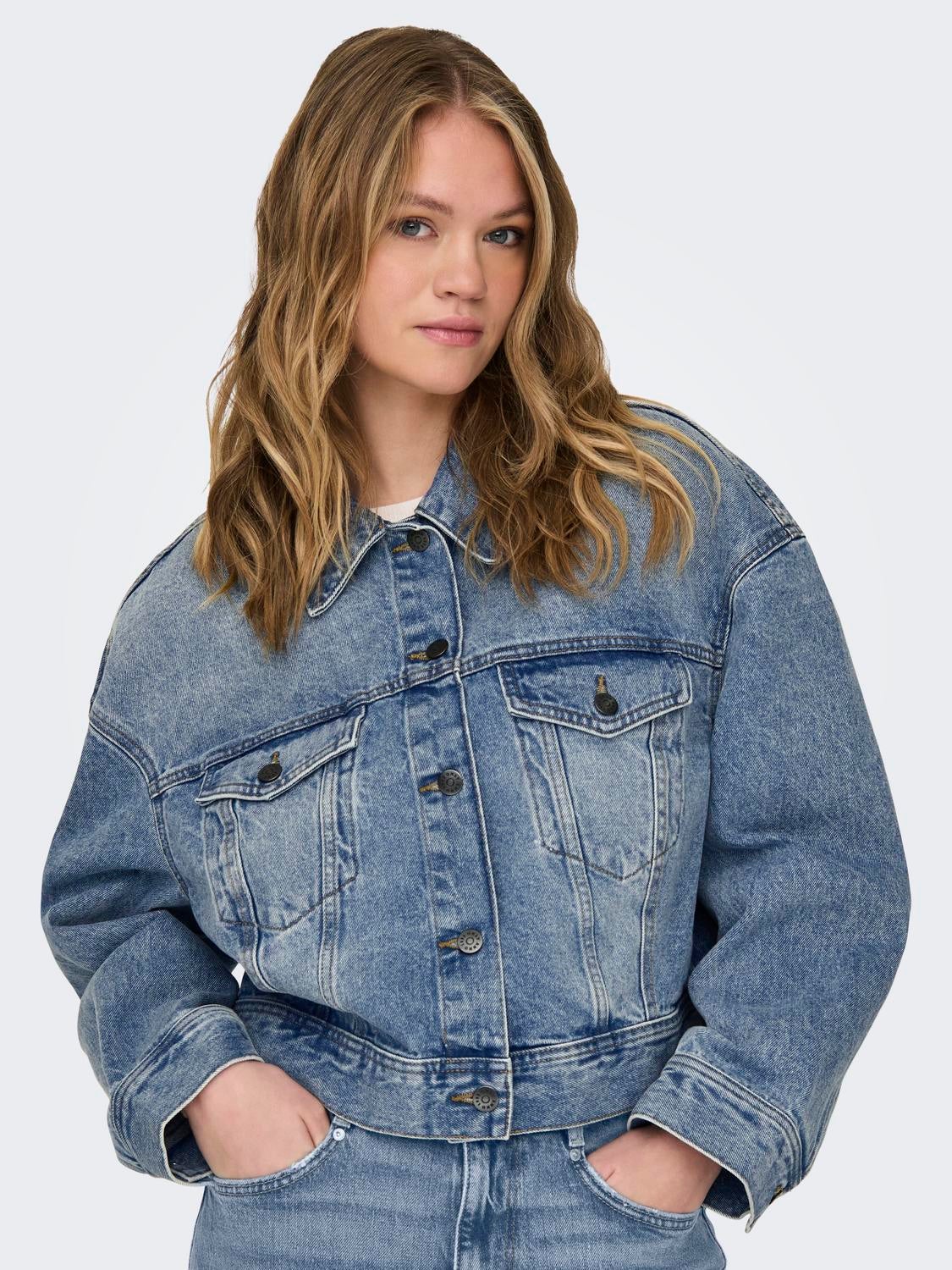 ONLLEIGH Jeansjacke Medium Blue Denim