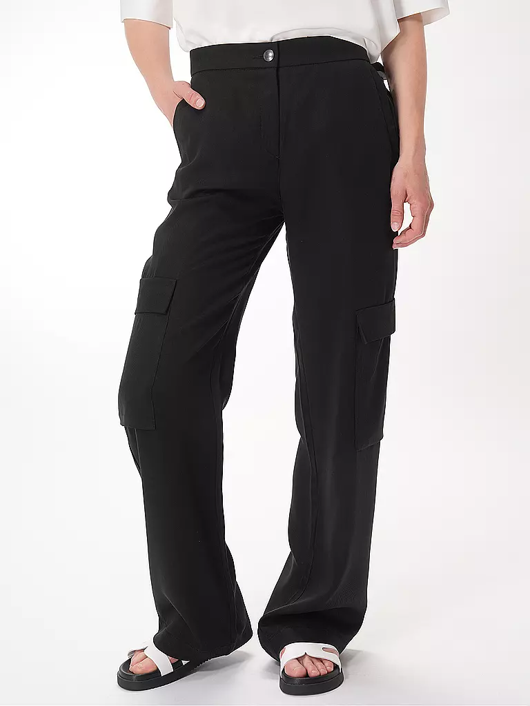 MAC Chino CHIARA CARGO  schwarz