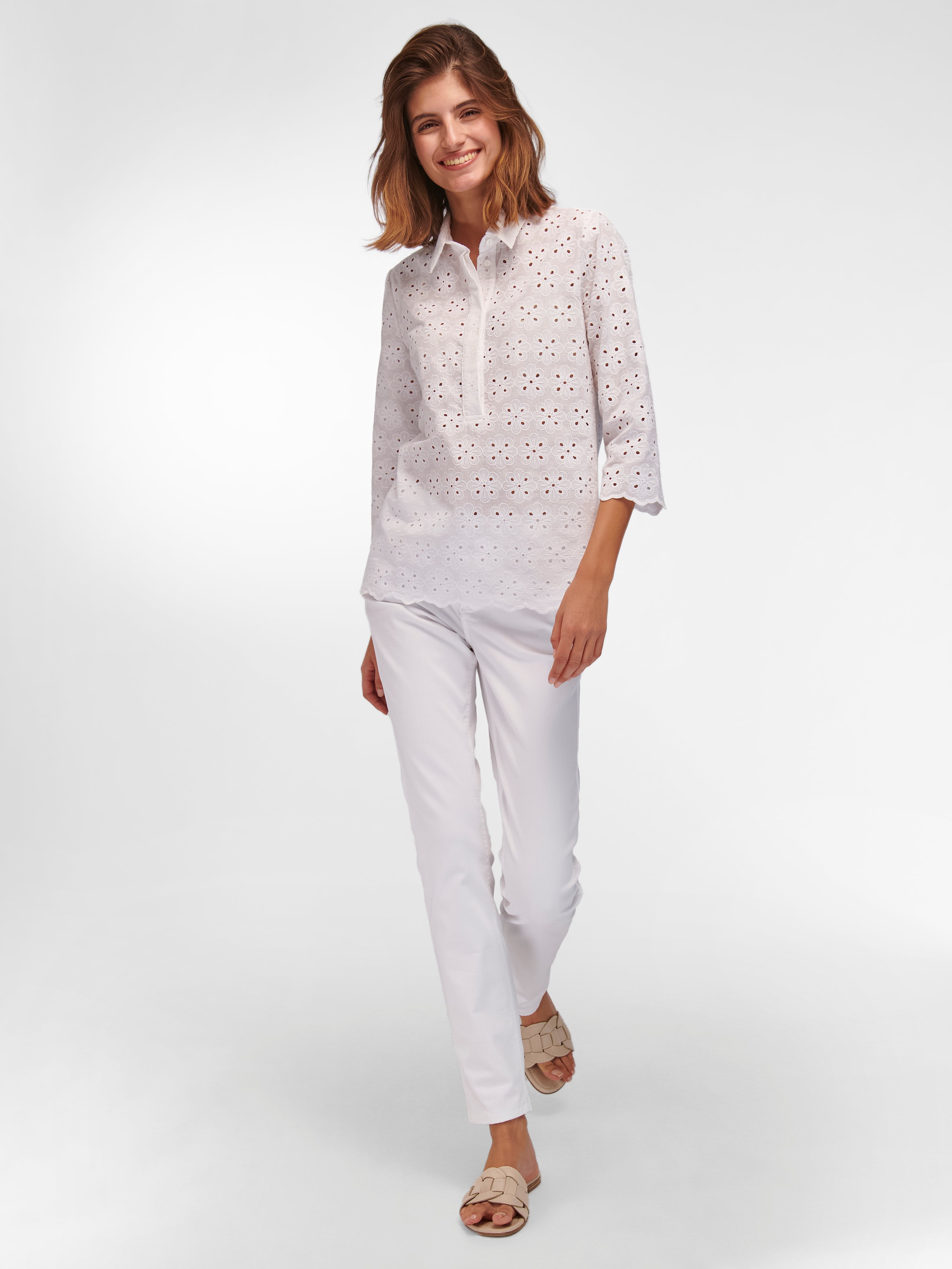 Bluse mit 3/4-Arm