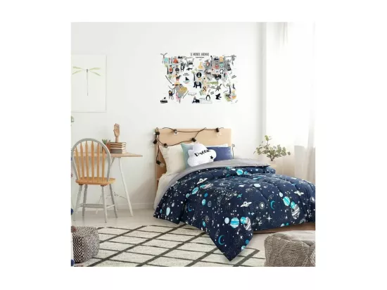 Sticker mural Mappemonde 90x60 cm
