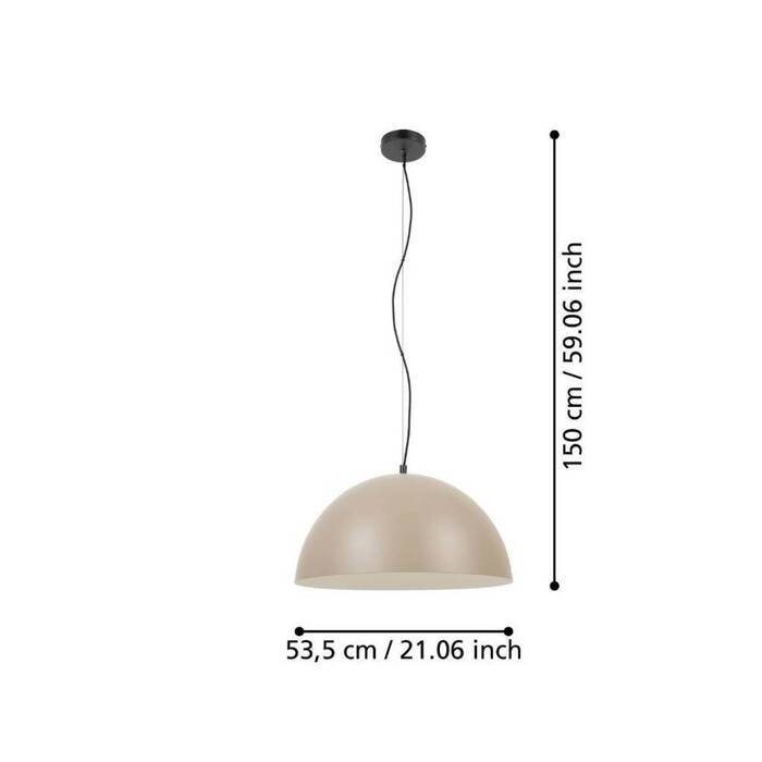 Eglo Gaetano 1 pendel Ø53 cm sand