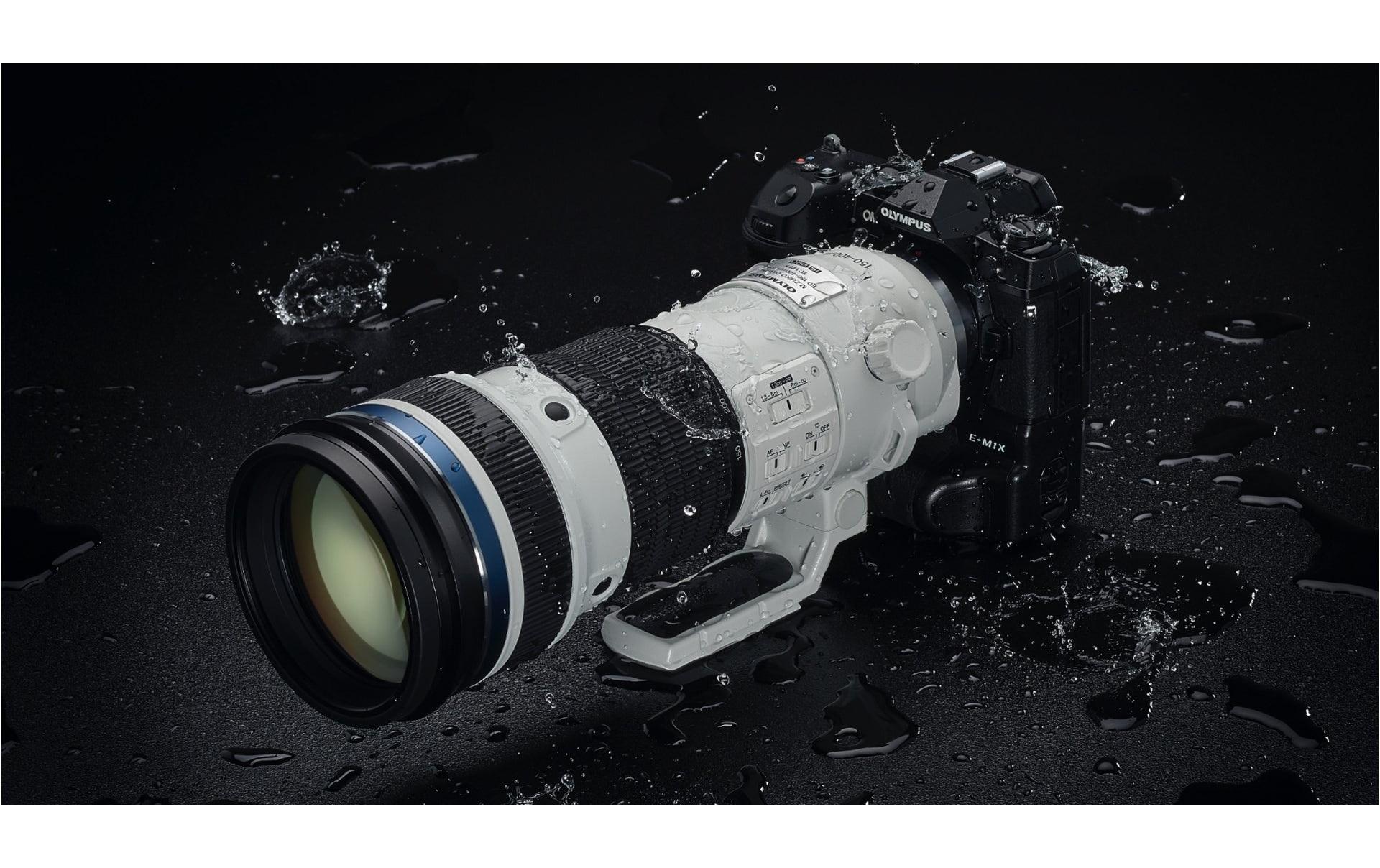 Zoomobjektiv M.Zuiko ED 150-400 mm F/4.5 IS Pro MFT<br>Supertelezoomobjektiv mit eingebautem Telekonverter