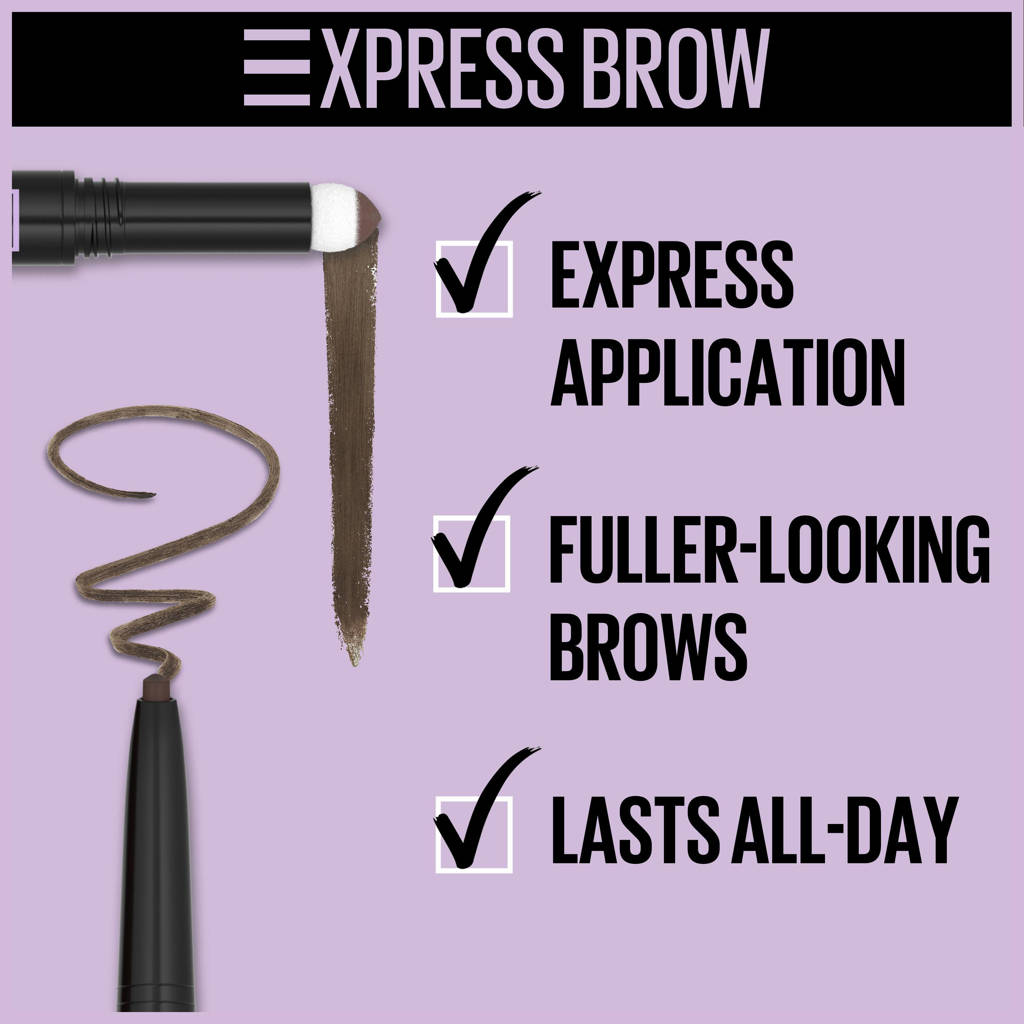 Perfecte wenkbrauw potlood!Express Brow Duo wenkbrauwpotlood - 05 Black Brown