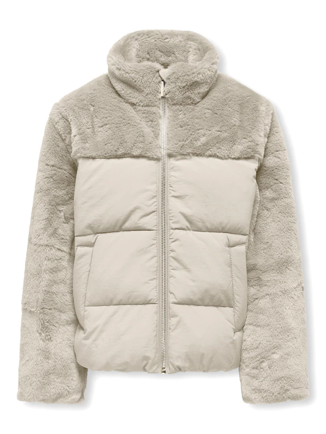 KIDS ONLY Steppjacke »KOGWANJA FUR PUFFER MIX COAT OTW«