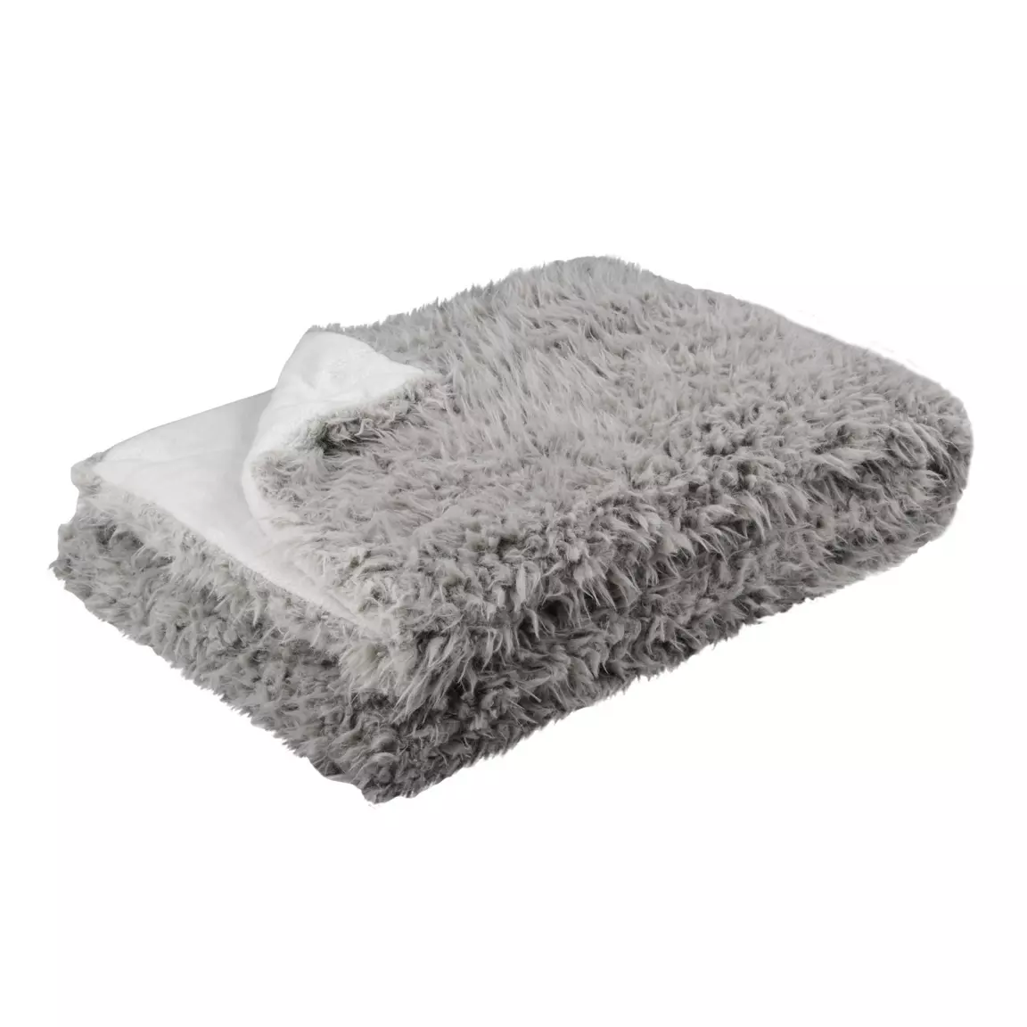 Plaid fausse fourrure (160 cm) Mouton Taupe