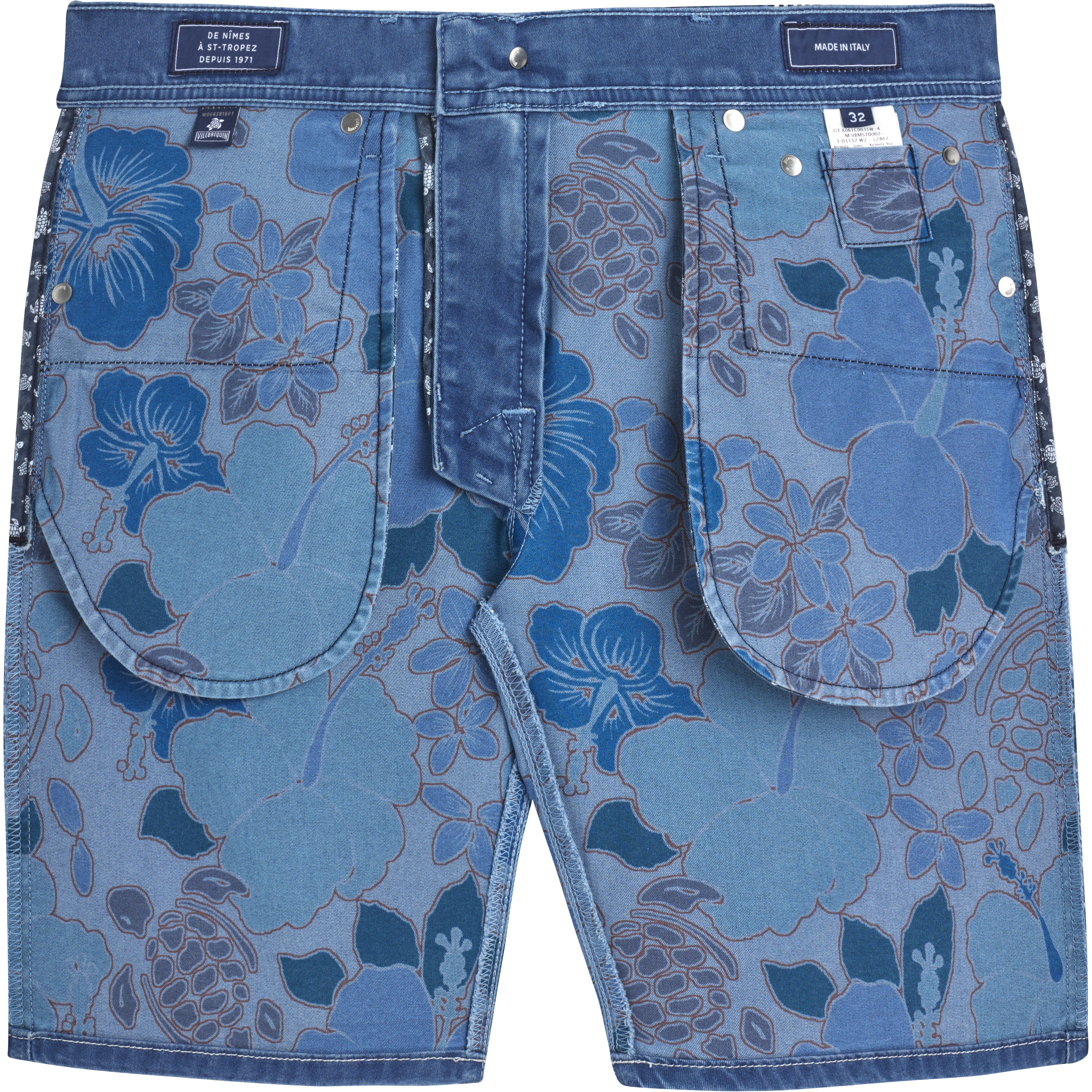 Bermuda 5 poches homme Tropical Turtles