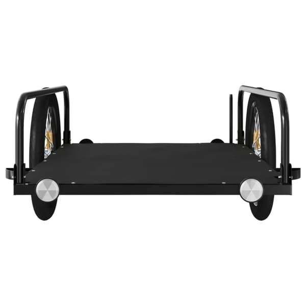 vidaXL Sykkelhenger svart 135x70x37 cm jern