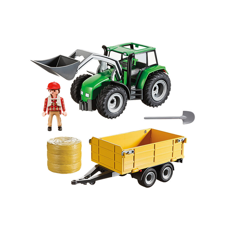 PLAYMOBIL Country tractor met trailer 9317